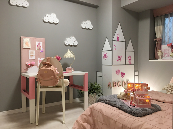 可愛いピンク色の子供部屋 インテリアコーディネートの依頼なら 全国対応 のアーバンインテリア